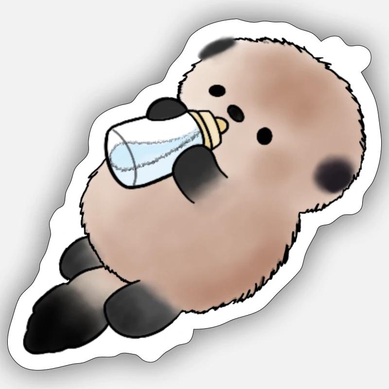 Bébé vipère - Sticker taille S (10 x 10 cm) - blanc mat
