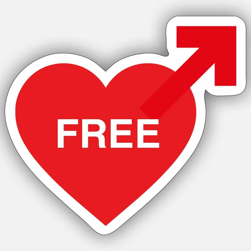 Dating Mann - Sticker Größe S (10 x 10 cm) - Mattweiß