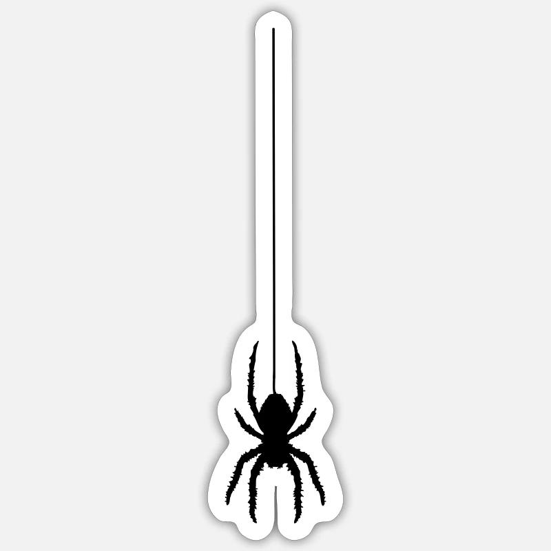 Spinne - Sticker Größe S (10 x 10 cm) - Mattweiß