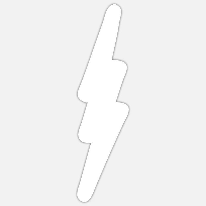 Lightning - Lightning Bolt - distressed Sticker size S (10 x 10 cm)
