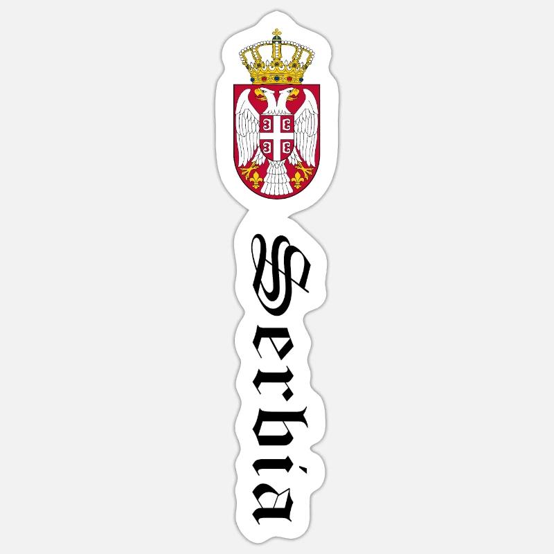 Serbie Sticker taille S (10 x 10 cm)