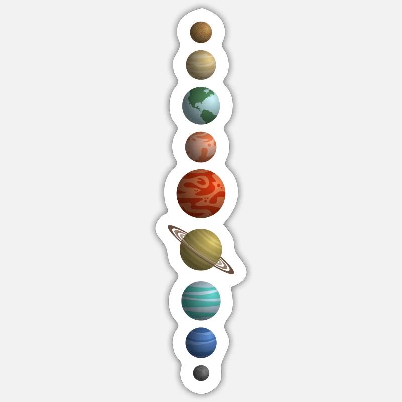 Système solaire Sticker taille S (10 x 10 cm)