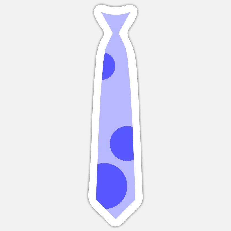 Tshirt tie - light blue version - Sticker size S (10 x 10 cm) - white matte
