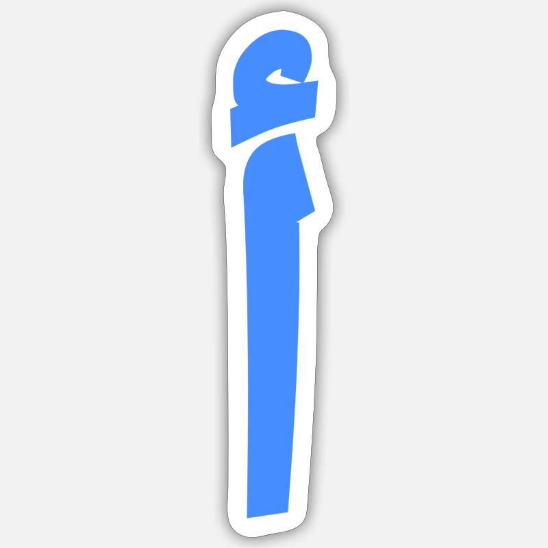 A - Sticker taille S (10 x 10 cm) - blanc mat