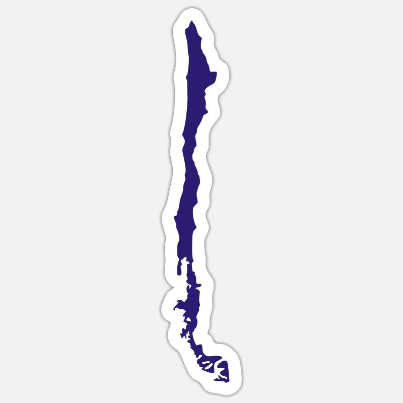 Chile - Sticker Größe S (10 x 10 cm) - Mattweiß