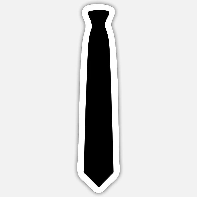 Tie - Sticker size S (10 x 10 cm) - white matte