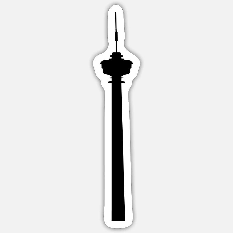 Aiguille à tétons - Sticker taille S (10 x 10 cm) - blanc mat