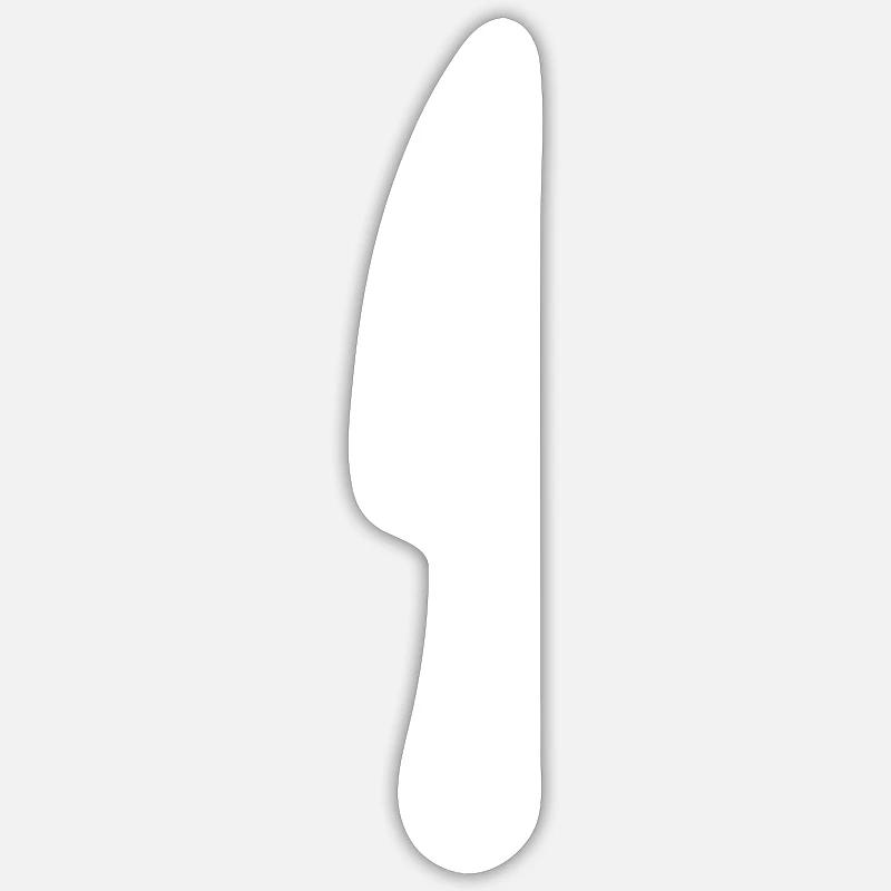 Messer icon - Sticker Größe S (10 x 10 cm) - Mattweiß