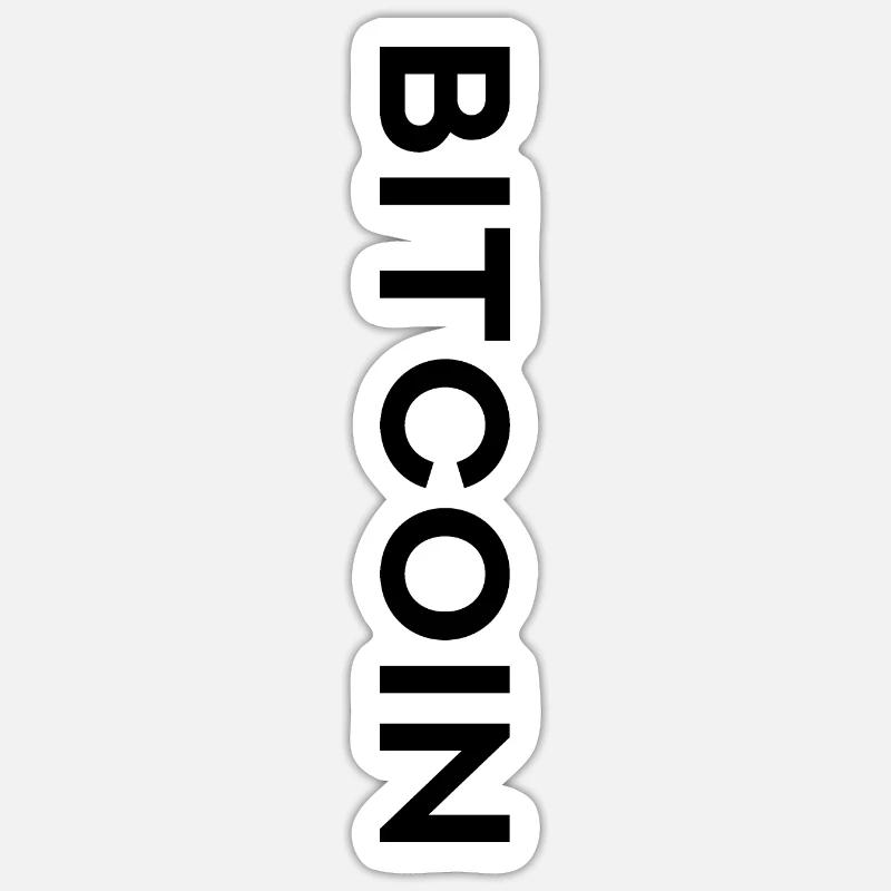 Bitcoin - Sticker size S (10 x 10 cm) - white matte