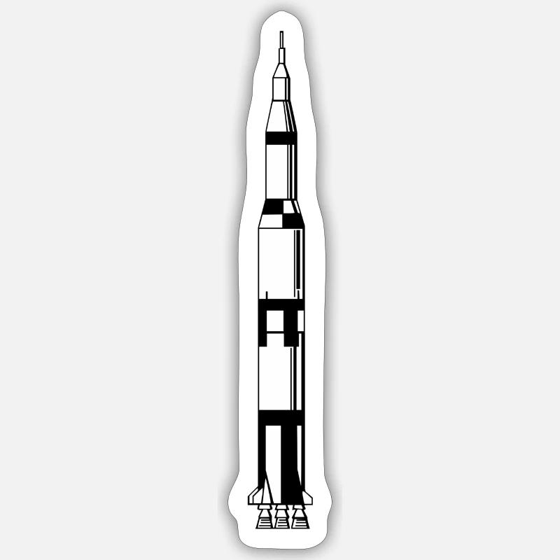Rocket Rocket Space Shuttle UFO Spacecraft Moon Sticker size S (10 x 10 cm)