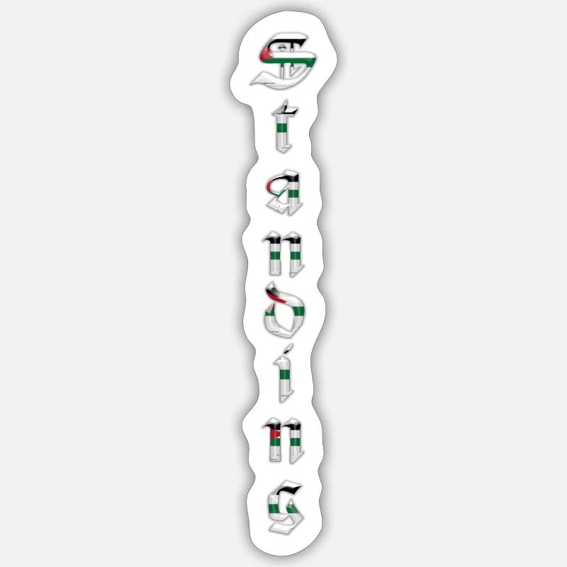 Standing - Sticker size S (10 x 10 cm) - white matte