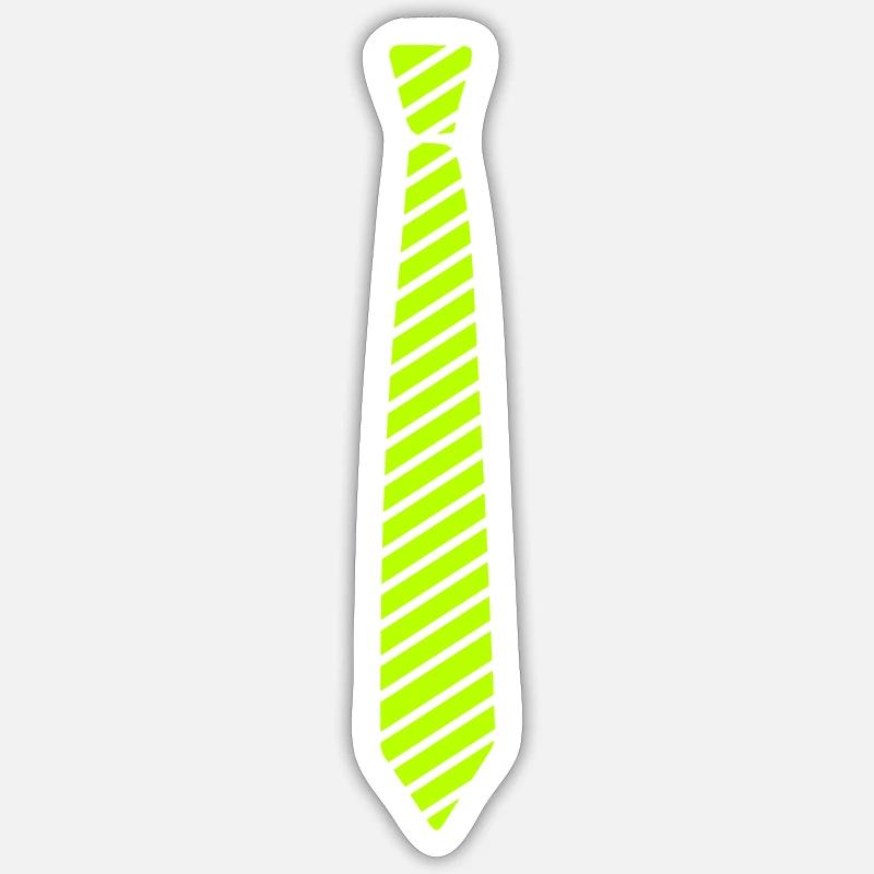 tie - Sticker size S (10 x 10 cm) - white matte