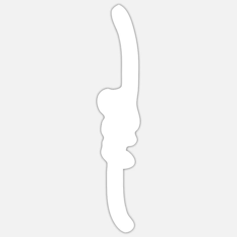 Gerhard - Sticker size S (10 x 10 cm) - white matte