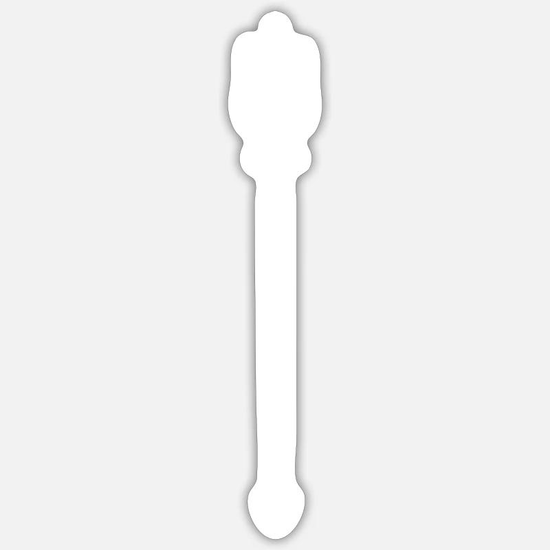Trident cool design gift - Sticker size S (10 x 10 cm) - white matte
