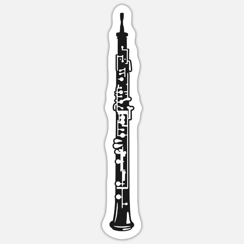 Oboe Sticker Größe S (10 x 10 cm)