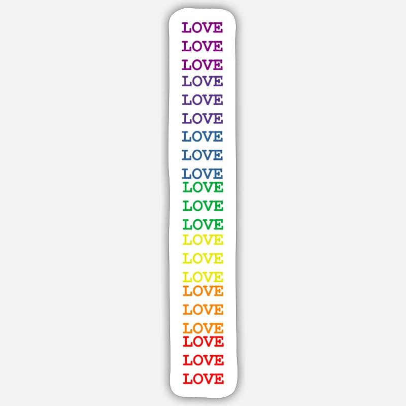 thumbnail Love vertical - Sticker size S (10 x 10 cm) - white matte