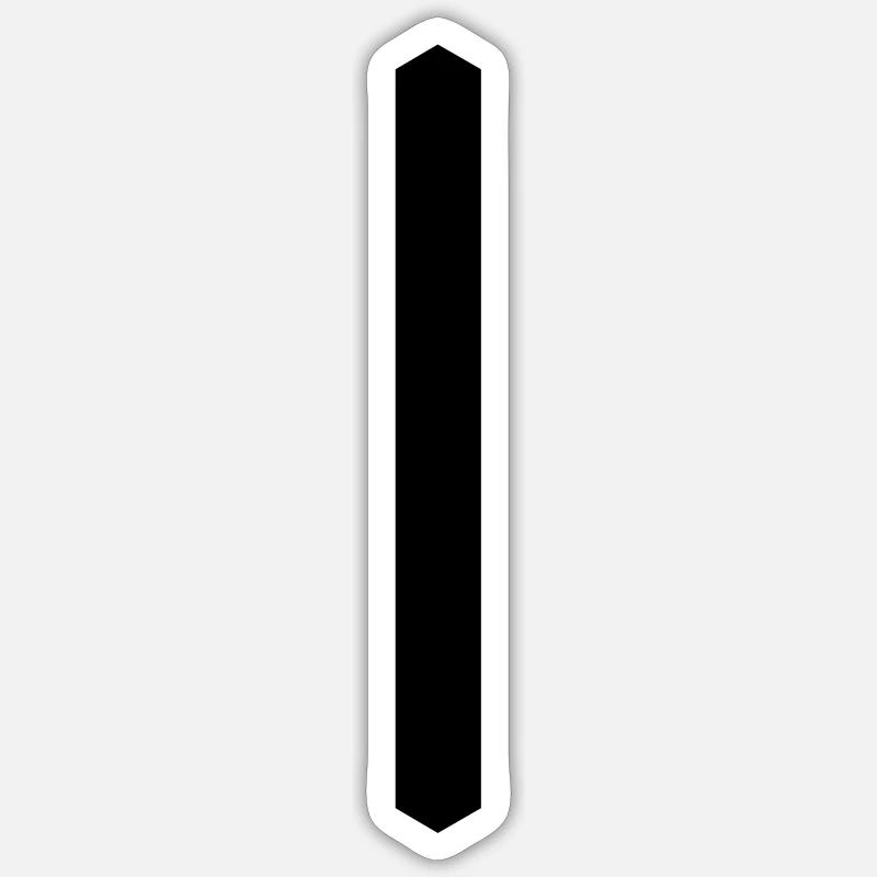 Rune: Isaz ᛁ (i), Quantum Runes Futhark 0 © - Sticker size S (10 x 10 cm) - white matte