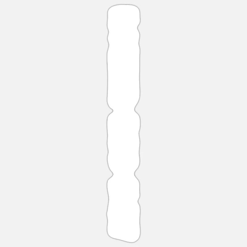 lower leg day - Sticker Größe S (10 x 10 cm) - Mattweiß