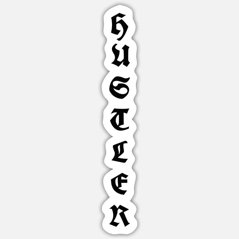 Gym Hustle - Sticker size S (10 x 10 cm) - white matte
