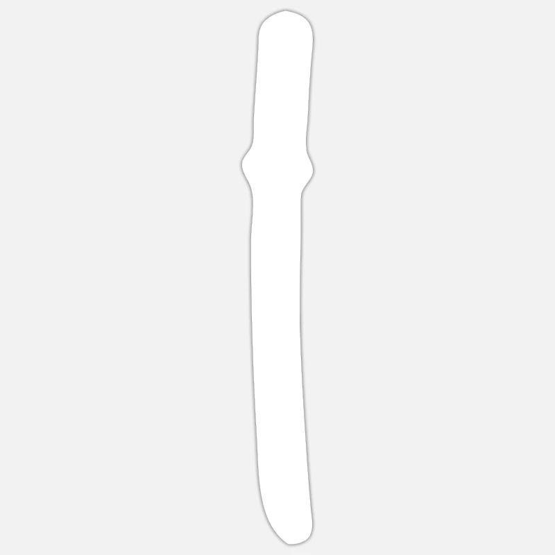 Samurai Katana knows - Sticker size S (10 x 10 cm) - white matte