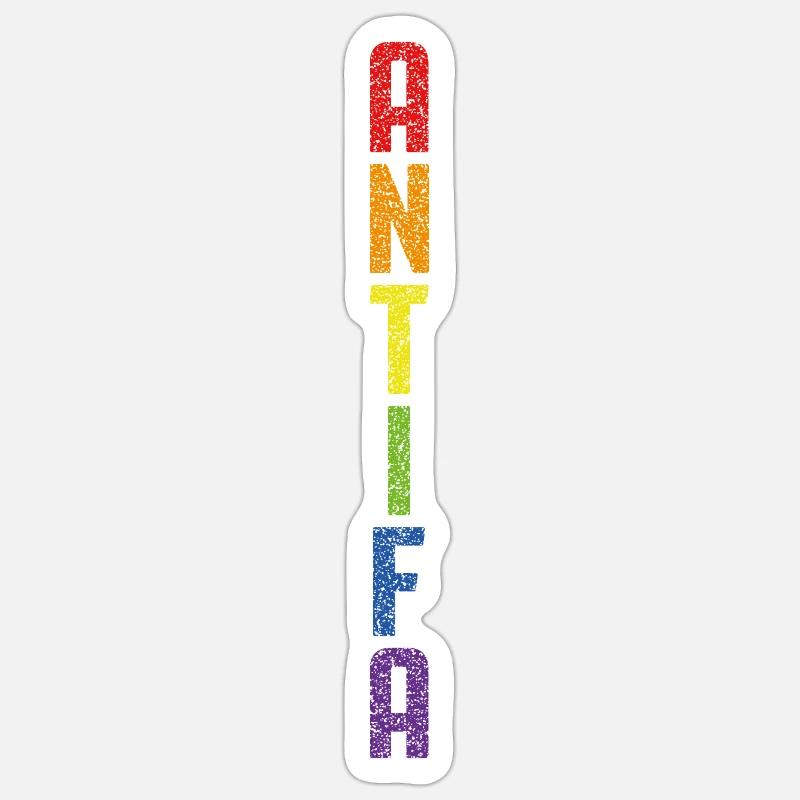 Fierté Antifa Sticker taille S (10 x 10 cm)