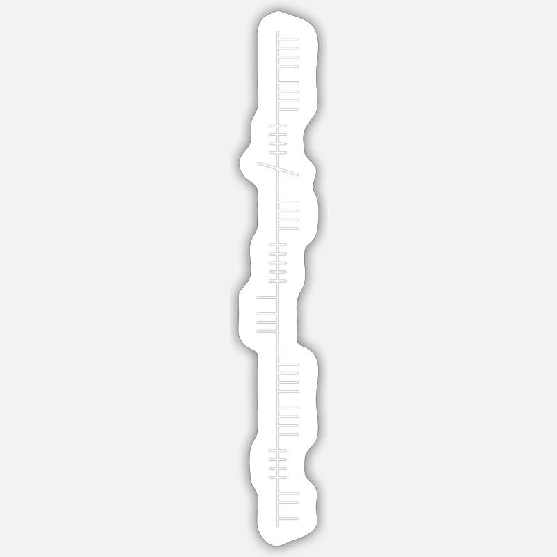 'BLESS THIS MESS' OGHAM Sticker size S (10 x 10 cm)