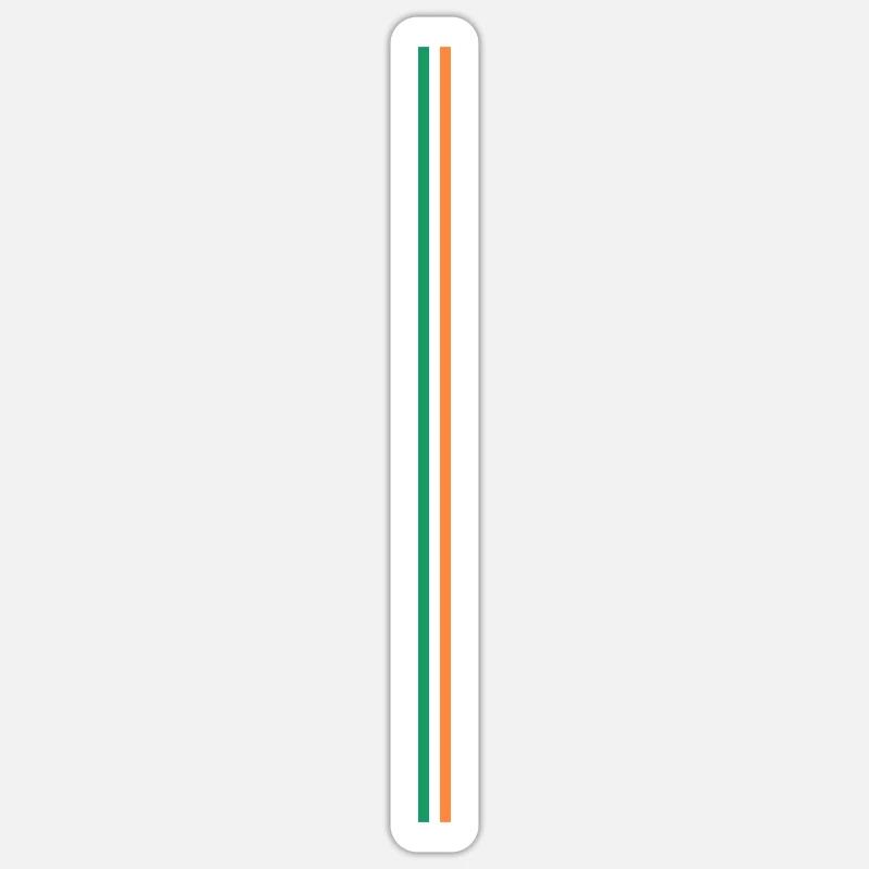 Drapeau de l’Irlande à rayures Sticker taille S (10 x 10 cm)