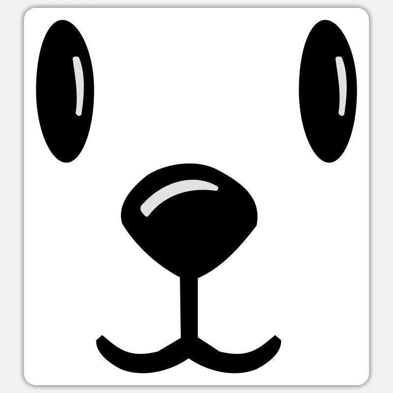 teddybär teddy bärchen teddy bear - Sticker taille S (10 x 10 cm) - blanc mat