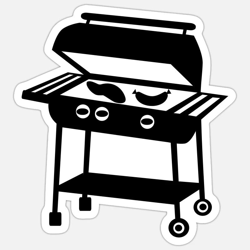 Barbecue - BBQ Sticker size S (10 x 10 cm)