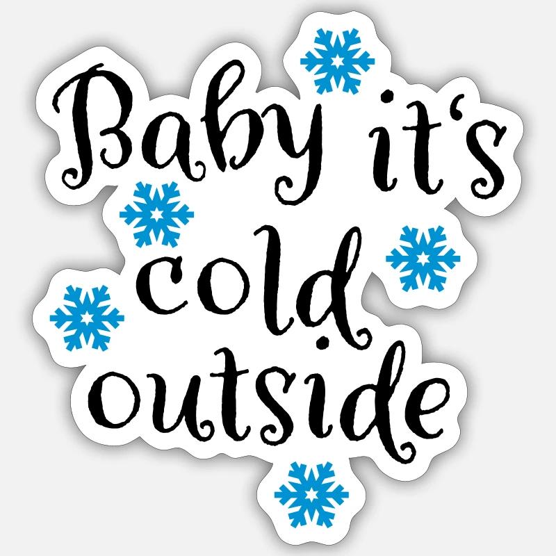 Schnee Sticker Größe S (10 x 10 cm)