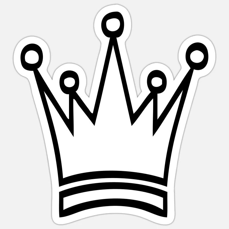 couronne Sticker taille S (10 x 10 cm)