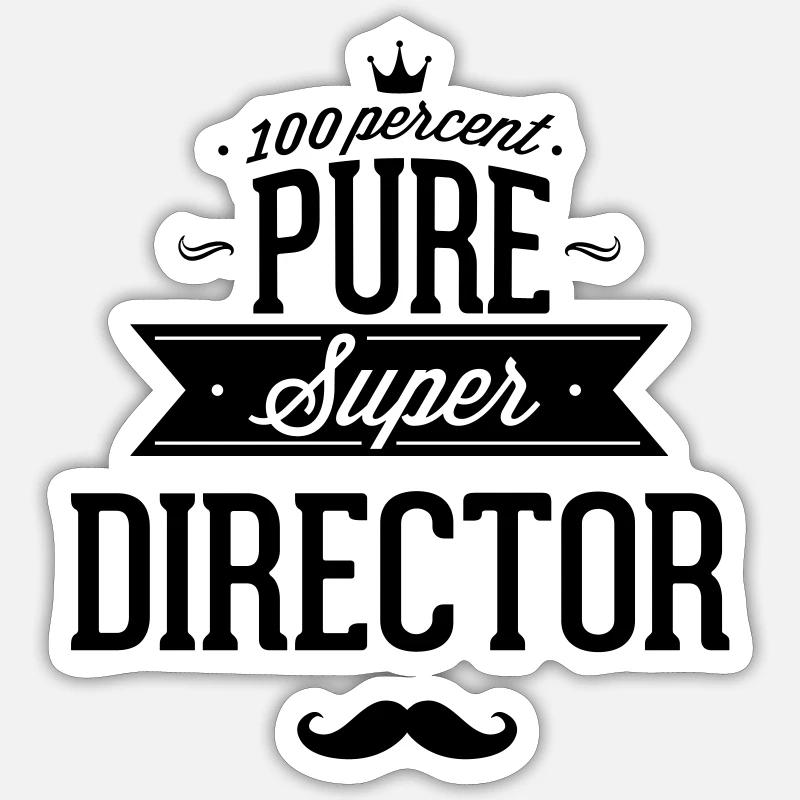 100% Director Sticker size S (10 x 10 cm)