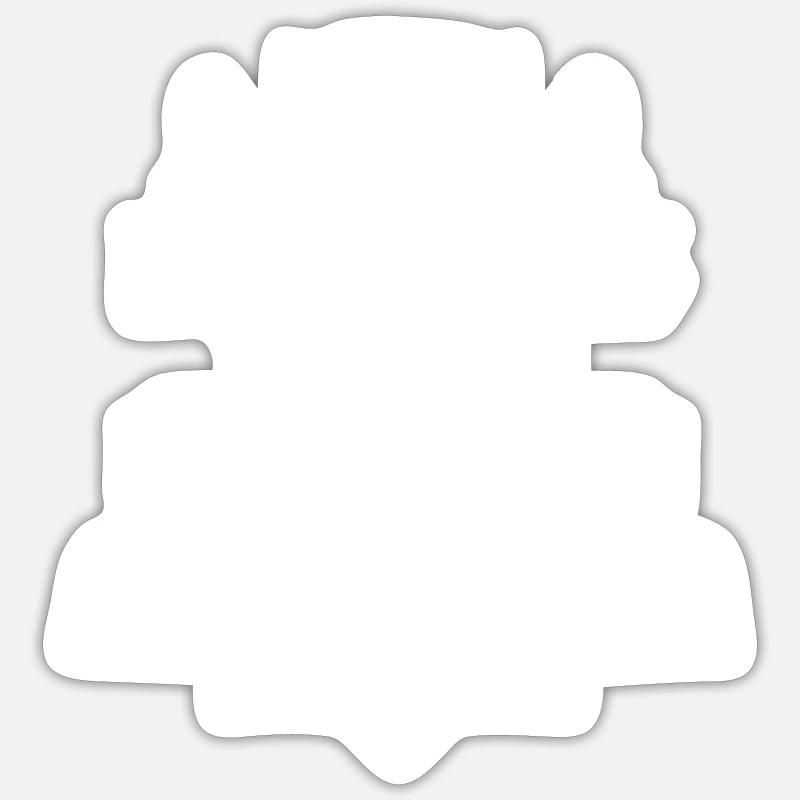 Wikinger - Thors Hammer - Sticker Größe S (10 x 10 cm) - Mattweiß