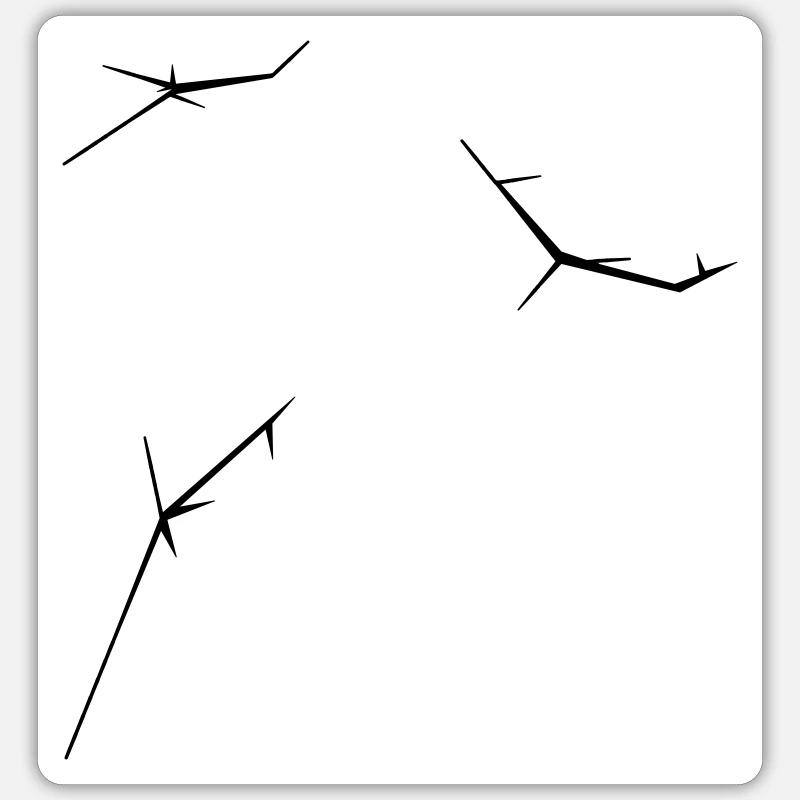 Crack Crack Sticker size S (10 x 10 cm)