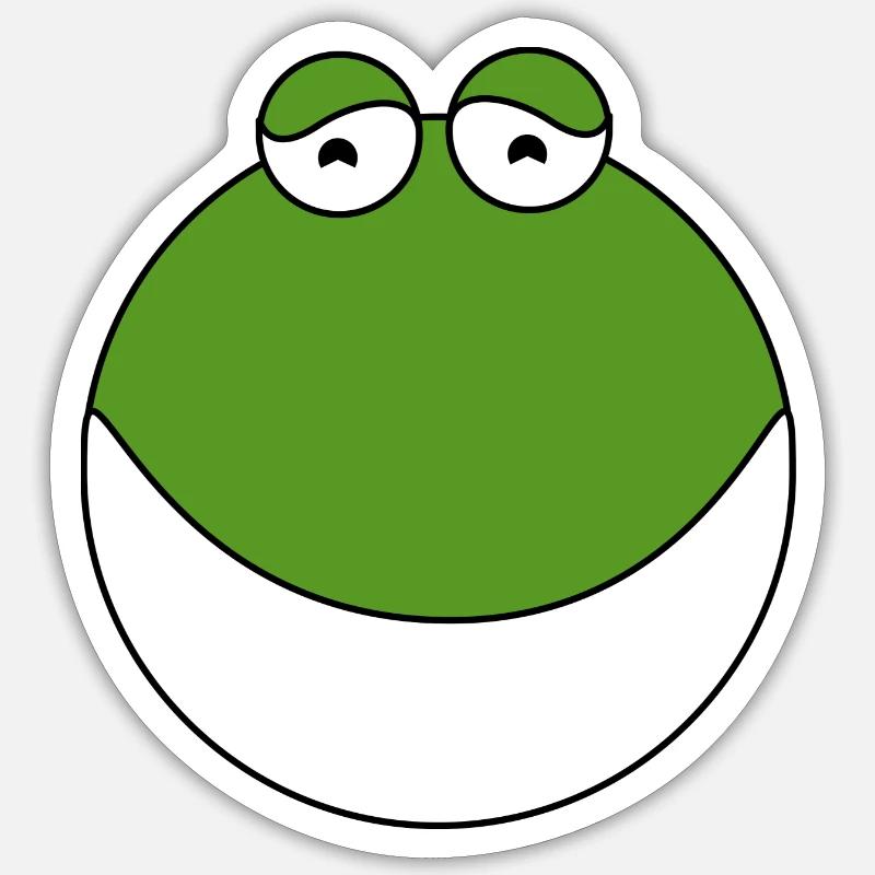 Fro 45 - Sticker size S (10 x 10 cm) - white matte
