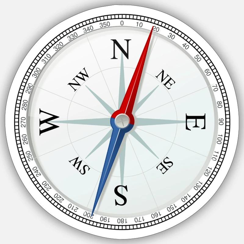 compass Sticker size S (10 x 10 cm)