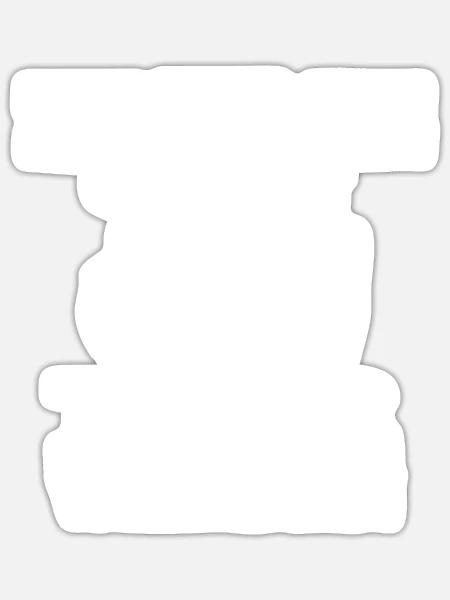 Panzer/Tank/Tiger/Freie Wildbahn/Militär/Geschenk - Sticker Größe S (10 x 10 cm) - Mattweiß
