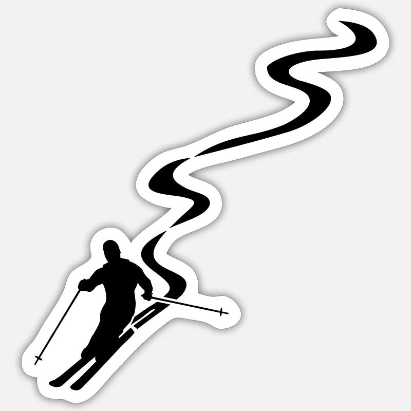 Powdern - Sticker Größe S (10 x 10 cm) - Mattweiß