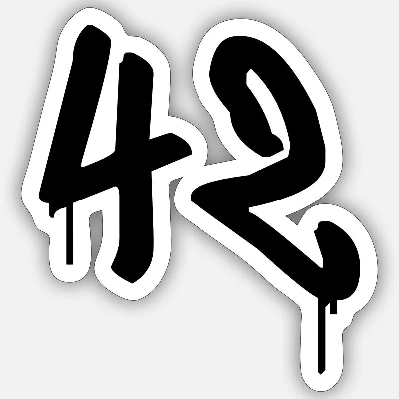Day: 42 Sticker size S (10 x 10 cm)