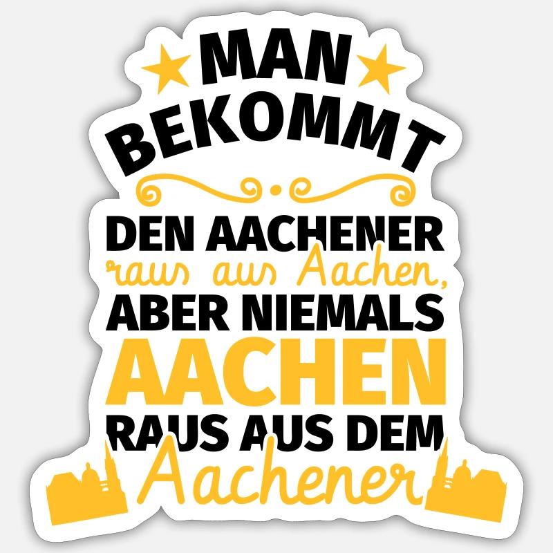 Aachen Sticker Größe S (10 x 10 cm)