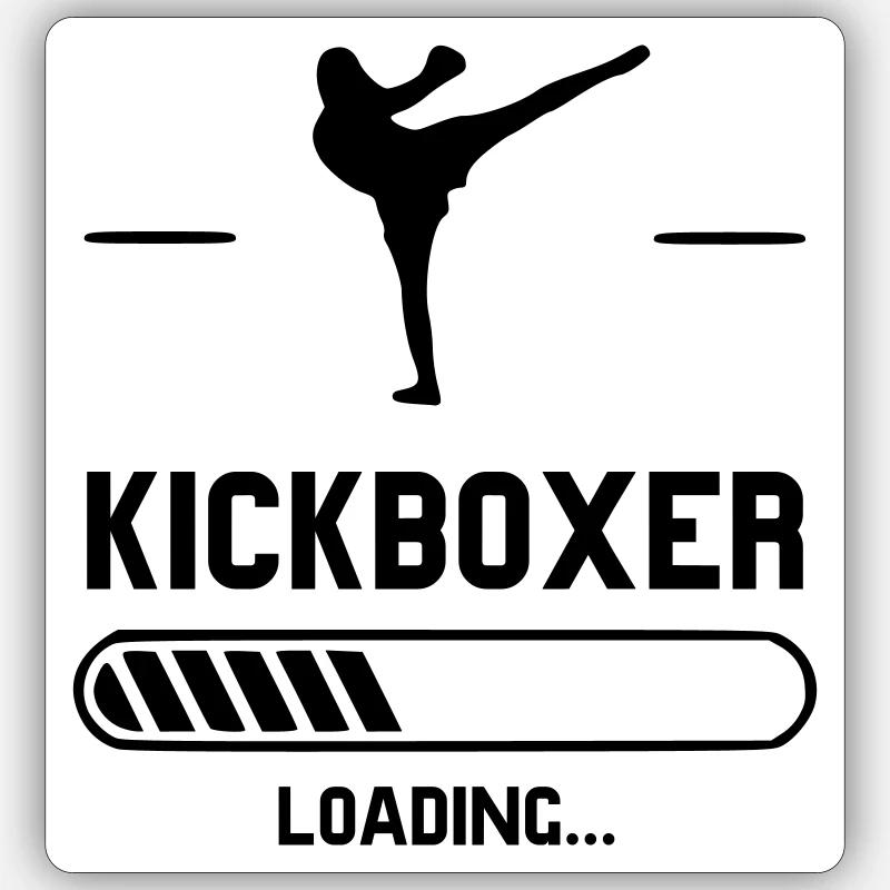 kickboxer loading Sticker Größe S (10 x 10 cm)