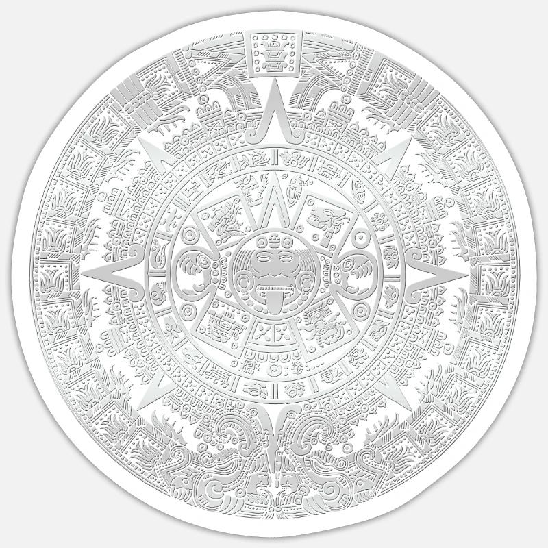 Aztec Aztec circle Sticker size S (10 x 10 cm)