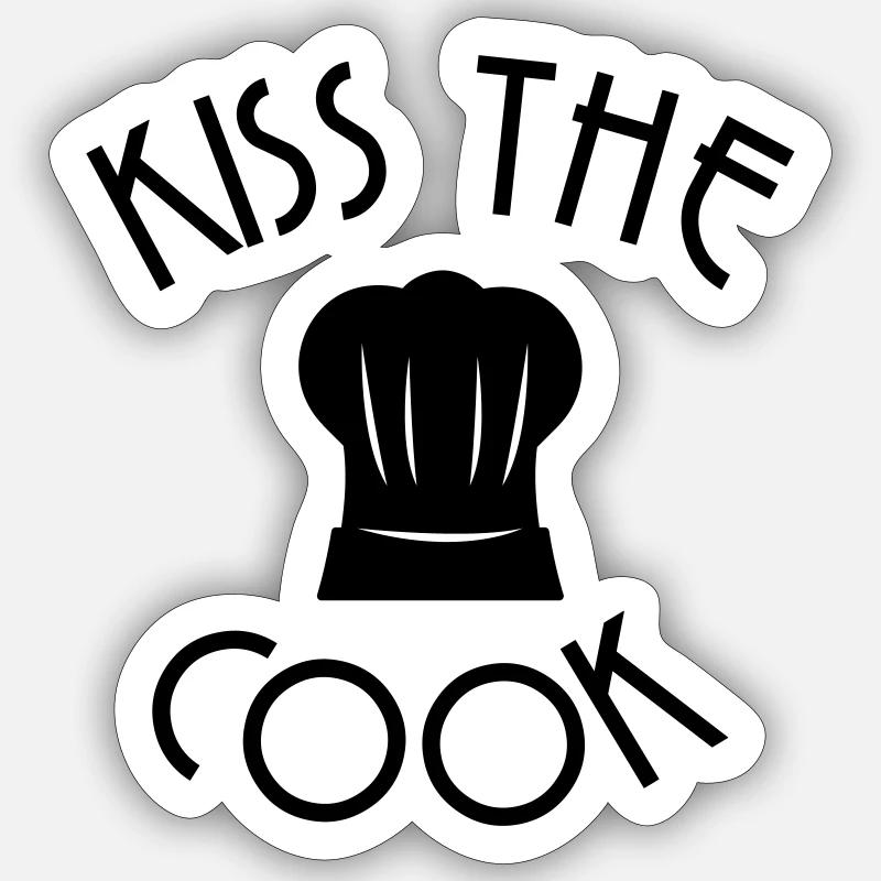 Cook - Sticker size S (10 x 10 cm) - white matte
