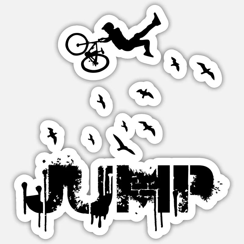 SAUT DE DESCENTE Sticker taille S (10 x 10 cm)