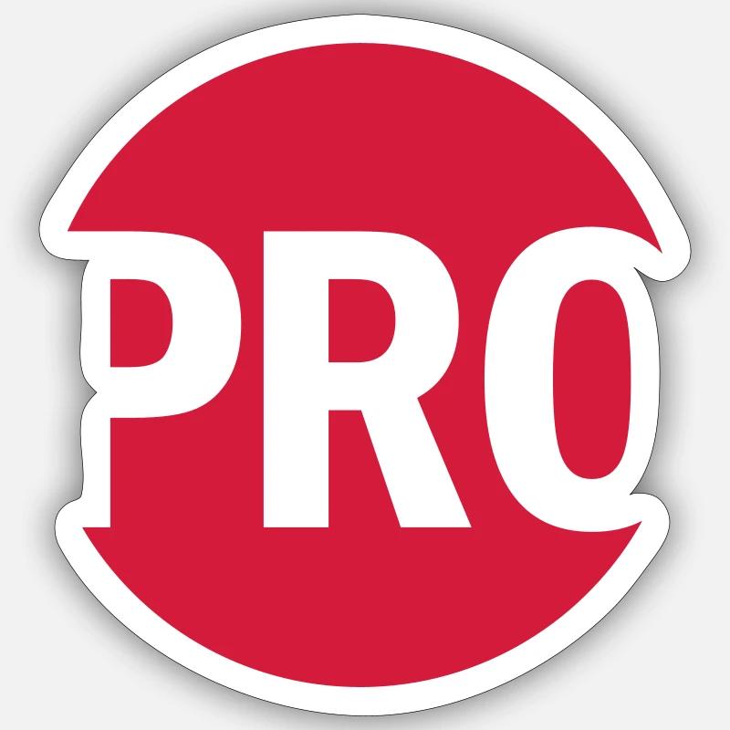 PRO - Sticker size S (10 x 10 cm) - white matte
