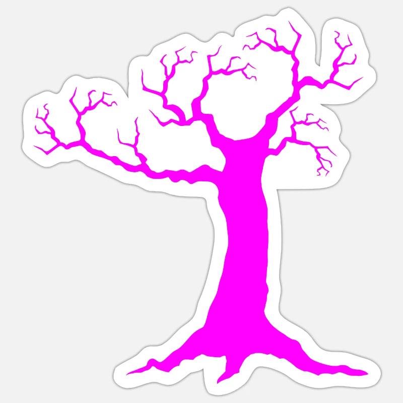 Tree nature - Sticker size S (10 x 10 cm) - white matte
