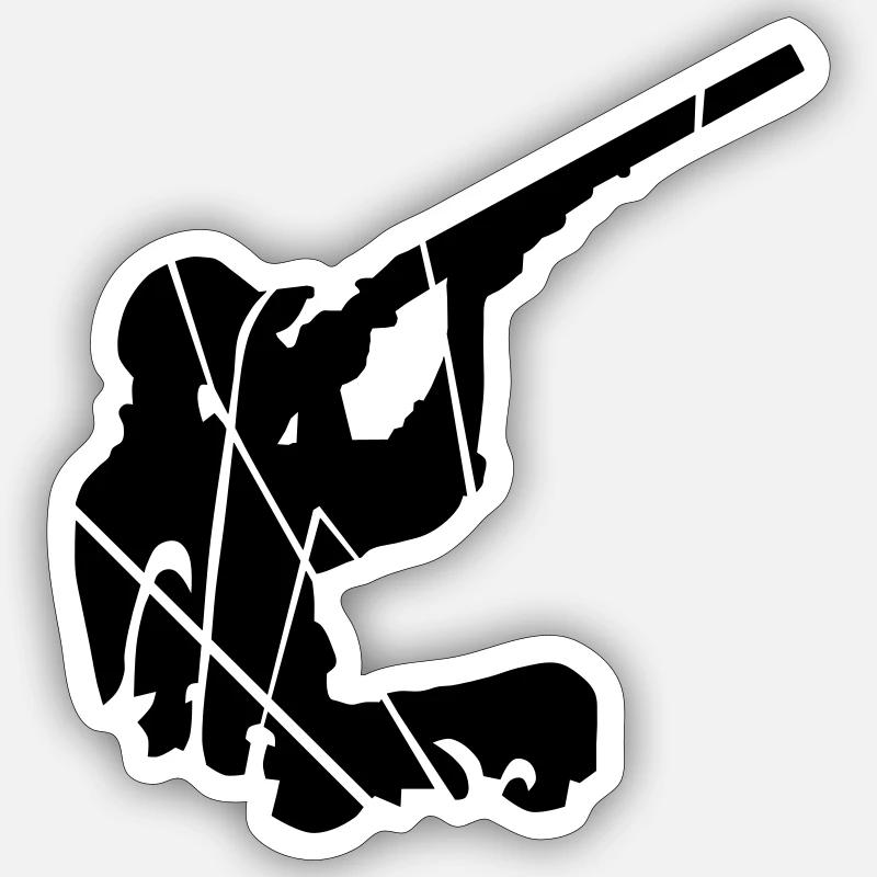 Hunter Sticker size S (10 x 10 cm)