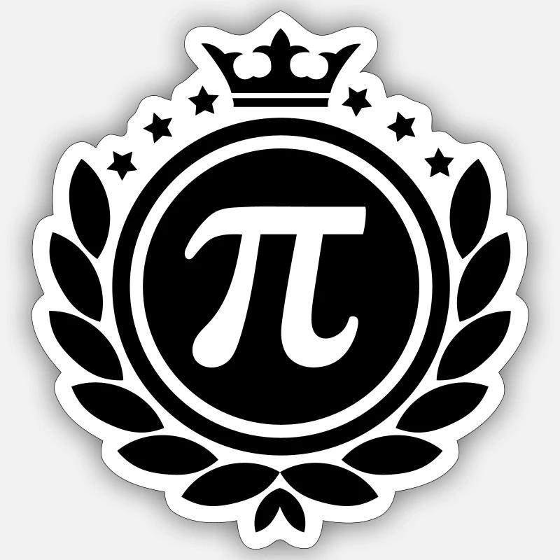 Laurel Wreath (Math King) Sticker size S (10 x 10 cm)