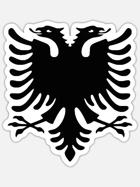 albanie 2013 800.dpi HD - Sticker Größe S (10 x 10 cm) - Mattweiß