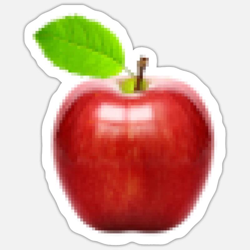 Apple - Sticker size S (10 x 10 cm) - white matte